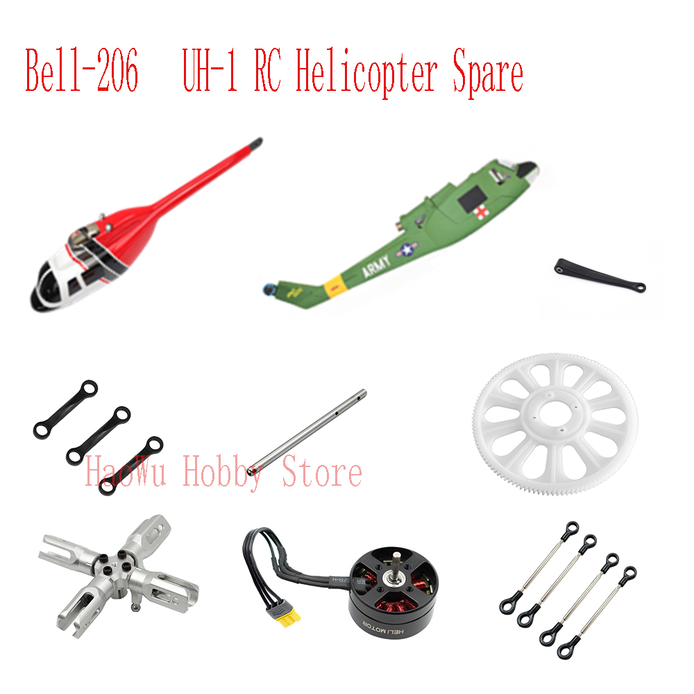 Flywing bell206 UH1 Bell-206 U - đánh giá và giá Rc Helicopter Coaxial